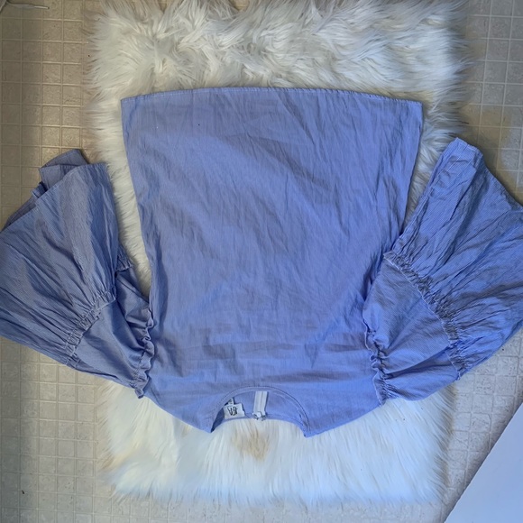 Anthropologie ruffled sleeve top - Picture 2 of 5